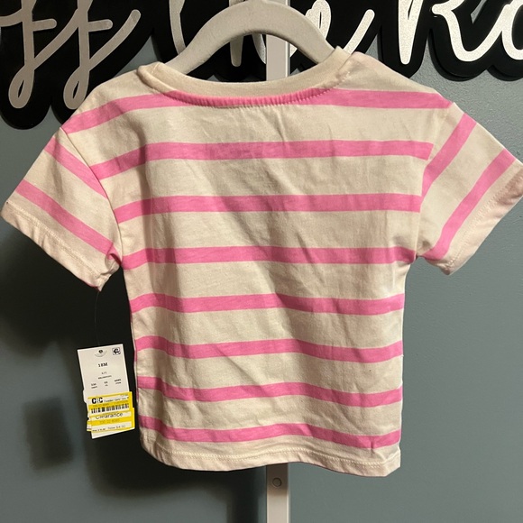 Bluey Pink Striped Graphic Short Sleeve Shirt NWT 18 months - Picture 3 of 3